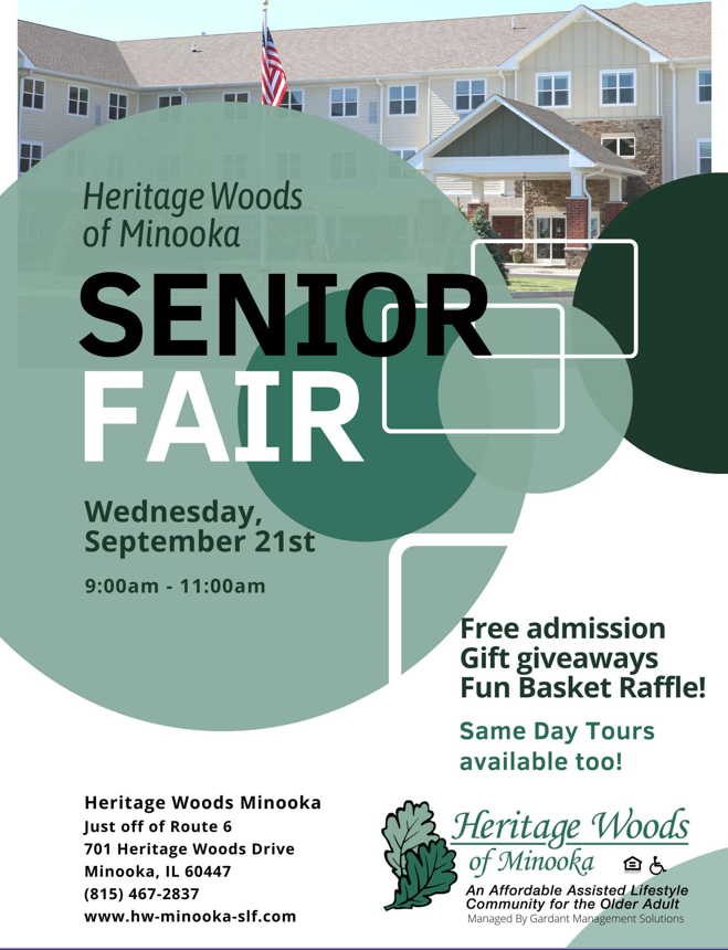 Senior Fair Event Flyer