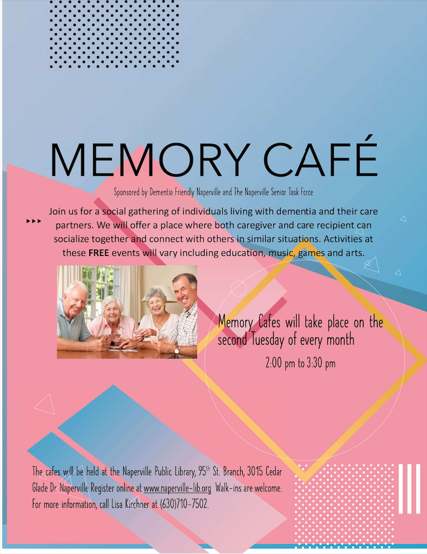 memory cafe event flyer
