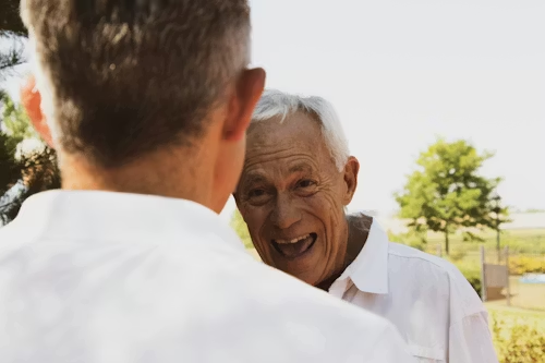 A man smiling