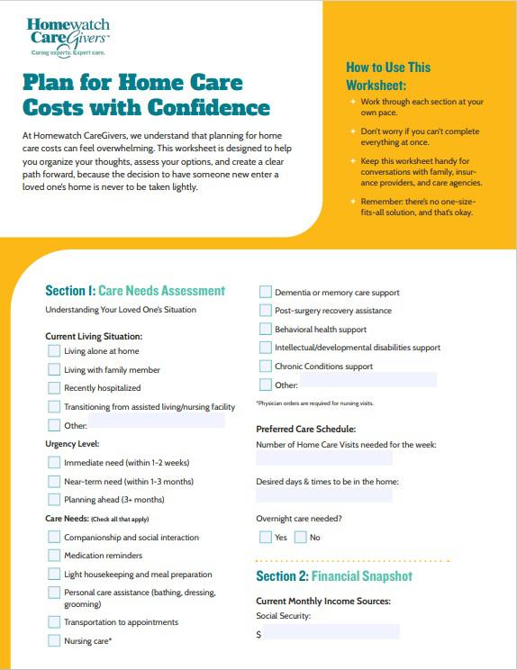 cover of guide on how to pay for homecare