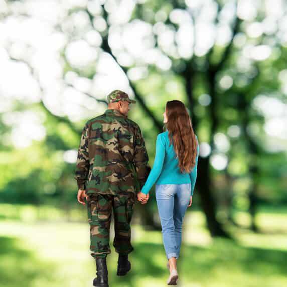 veteran and wife