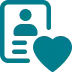 Card with heart icon