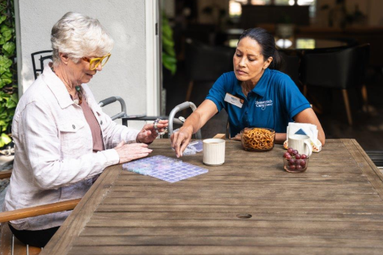 women working on pill management