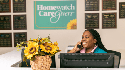 homewatch caregivers front desk worker