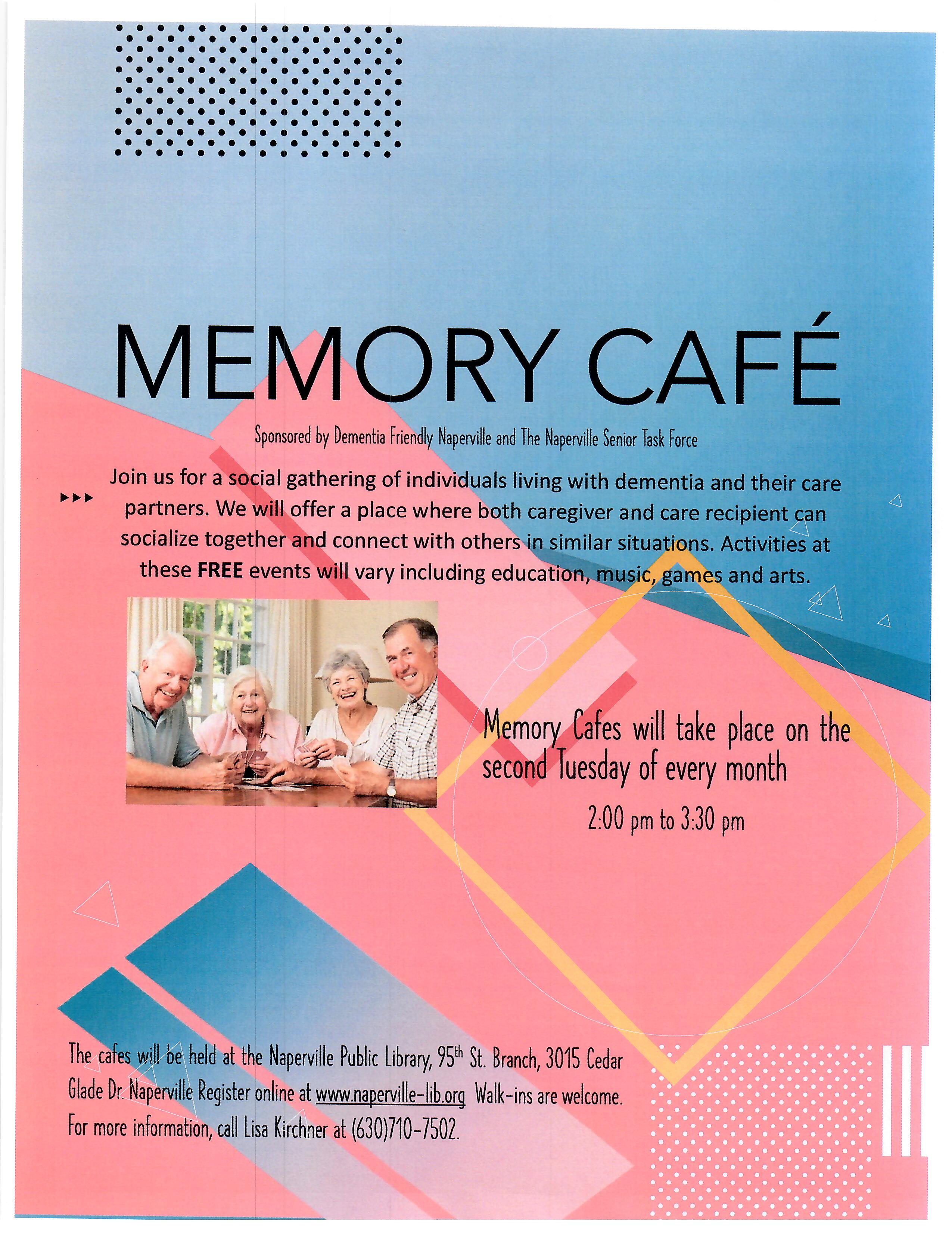memory cafe flyer