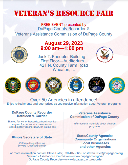 veteran's resource fair flyer