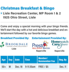 breakfast and bingo poster