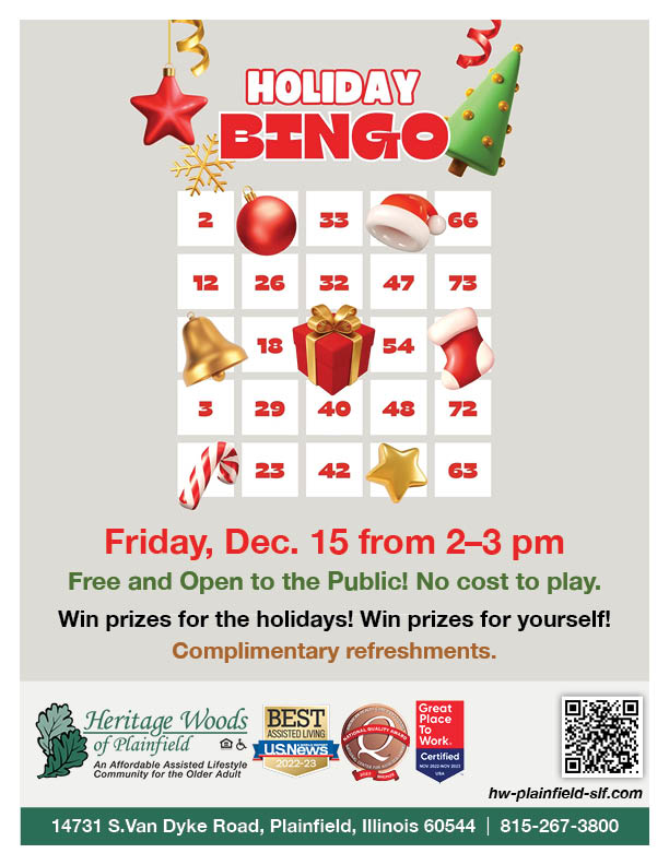 holiday bingo poster