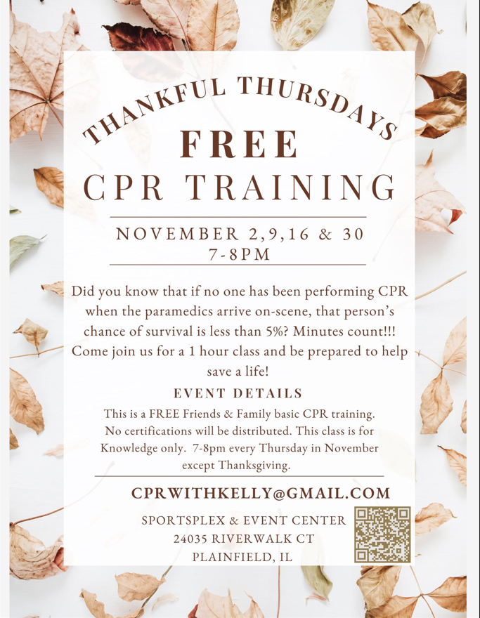 Free CPR Training Flyer